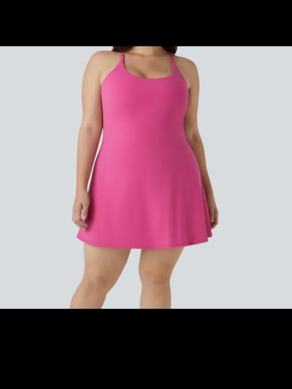 Halara Everyday SoftlyZero Plush Backless 2in1 Workout Plus Size Dress NWT $60!!